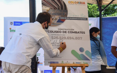 Otro logro para Urabá: se realiza la firma oficial del convenio para la construcción del Centro de Alto Rendimiento Deportivo Regional
