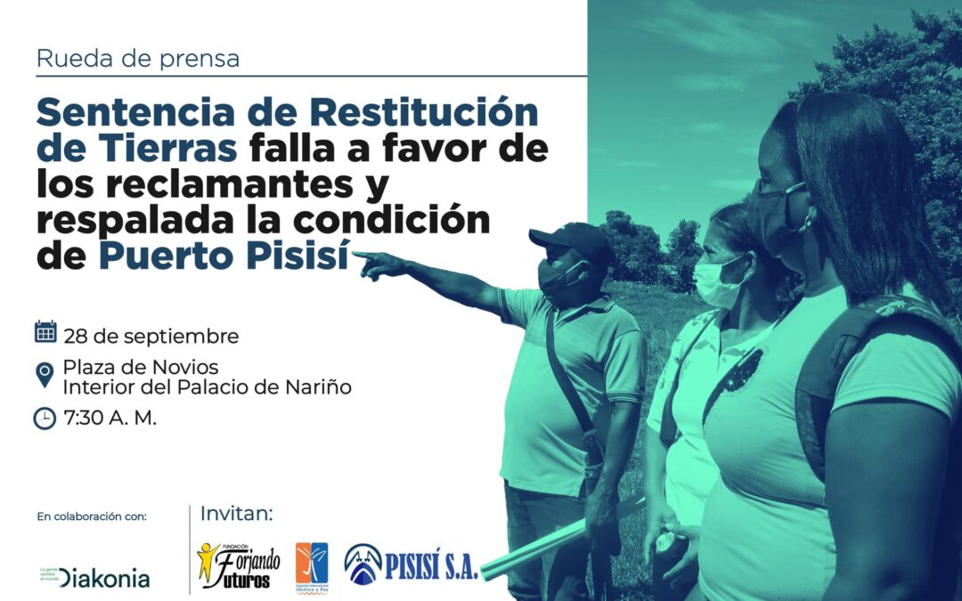 Día Histórico: Se liberarán los predios para la construcción de Puerto Pisisí