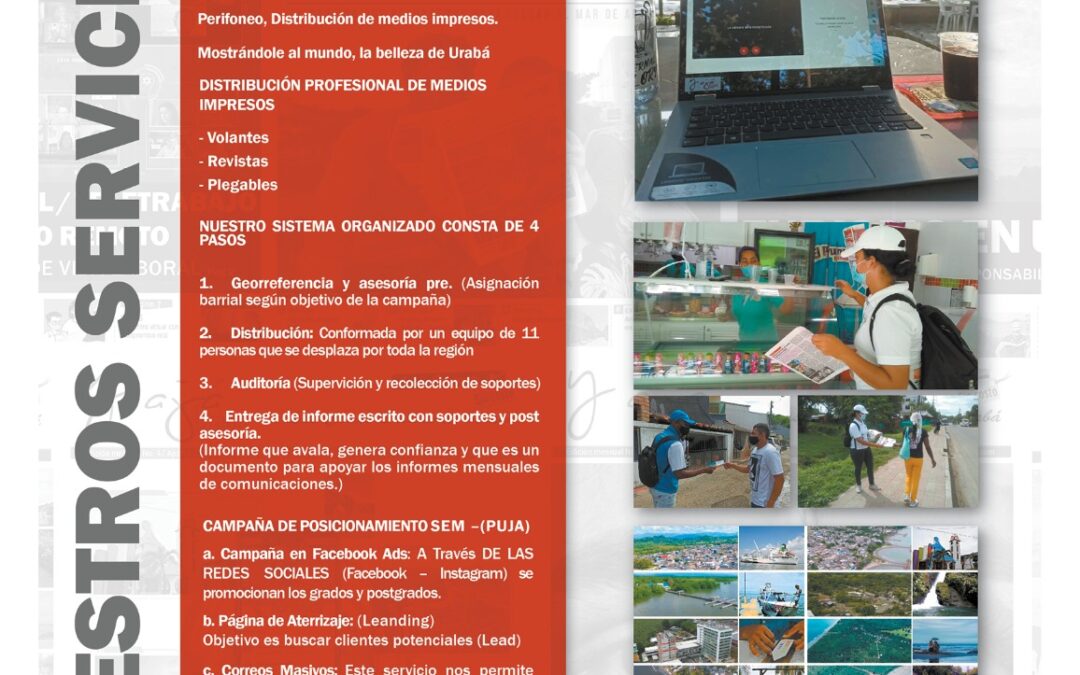 Servicios de Y Ajá Urabá.